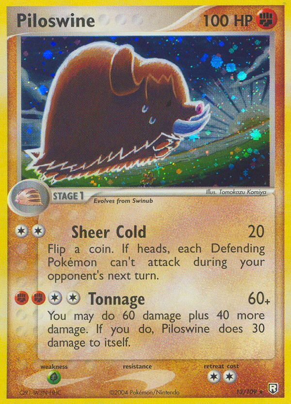 Team Rocket Returns Holo Piloswine #13/109